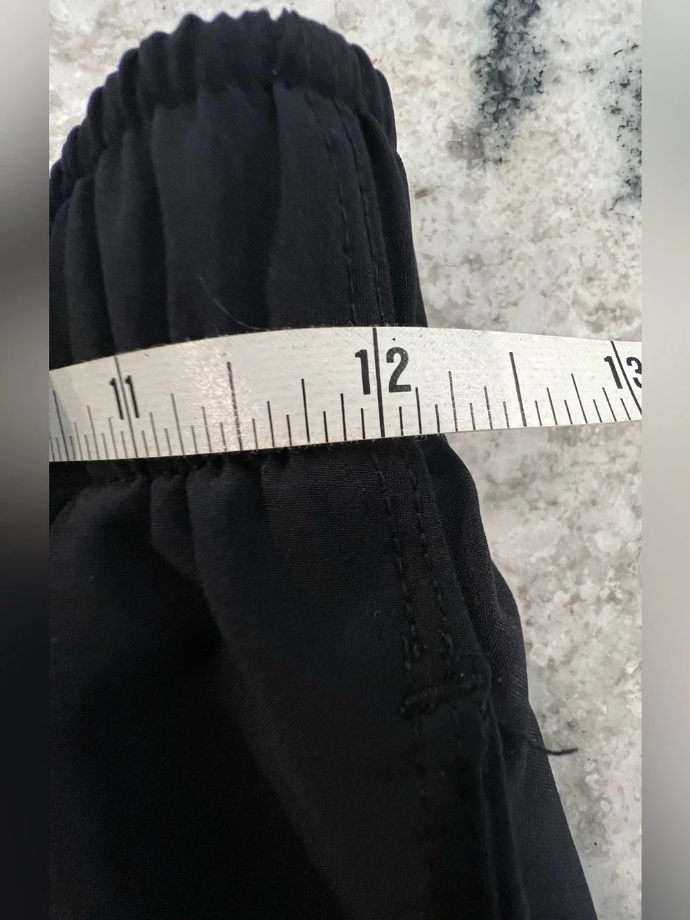 Nike Black Workout Track Pants with Silver Swoosh & pockets